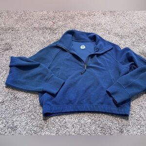 Lululemon Scuba Cropped Funnel-Neck Half Zip *Waffle size large